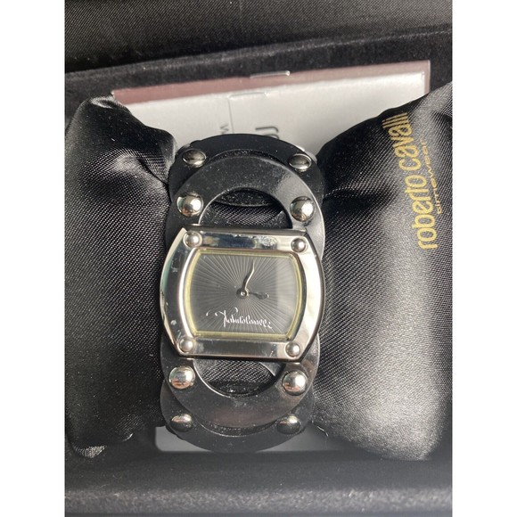 Roberto Cavalli Timewear 7251180045 Black Metal ladies Watch - Picture 1 of 8